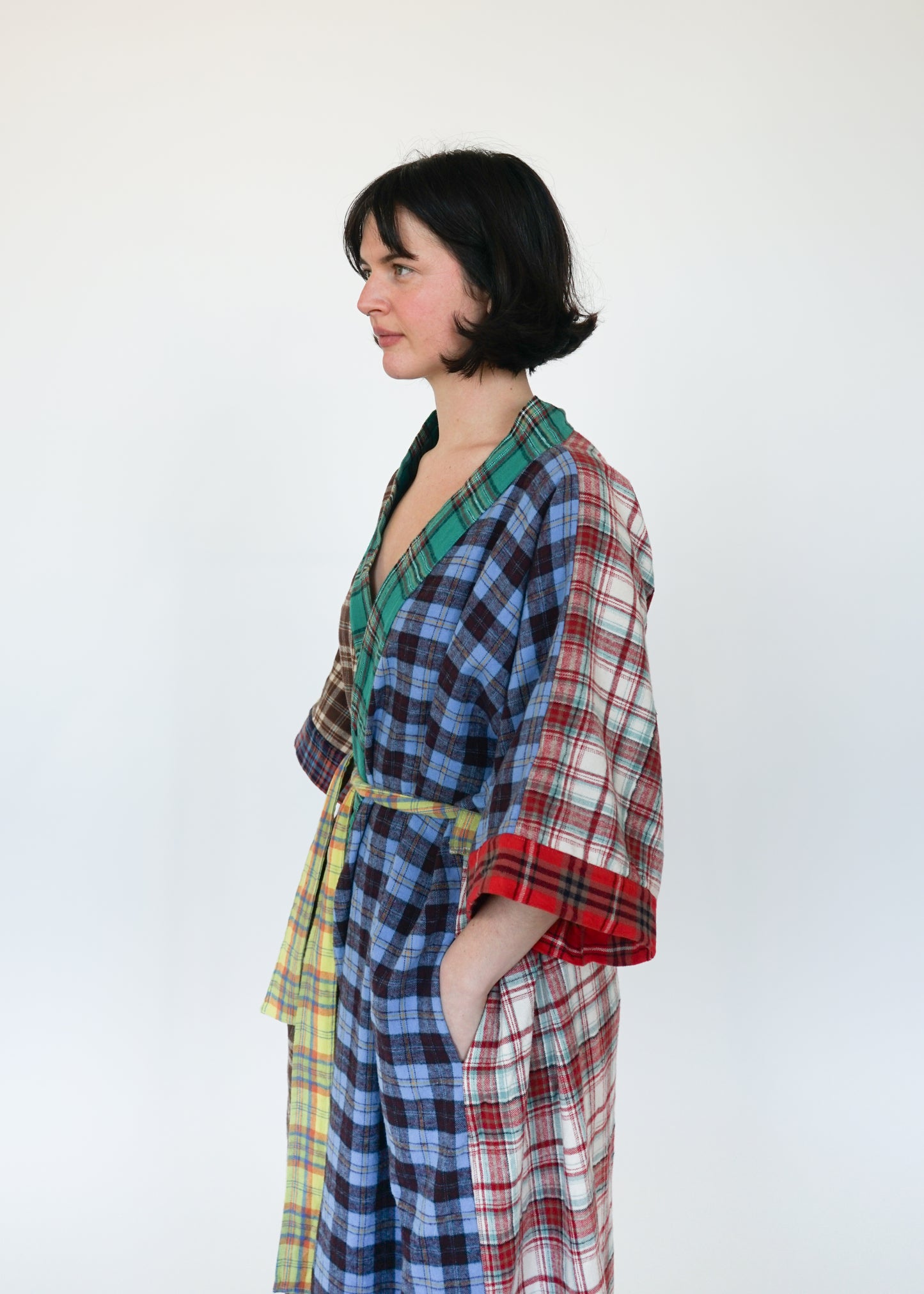 FLANNEL ROBE / DAD PLAID