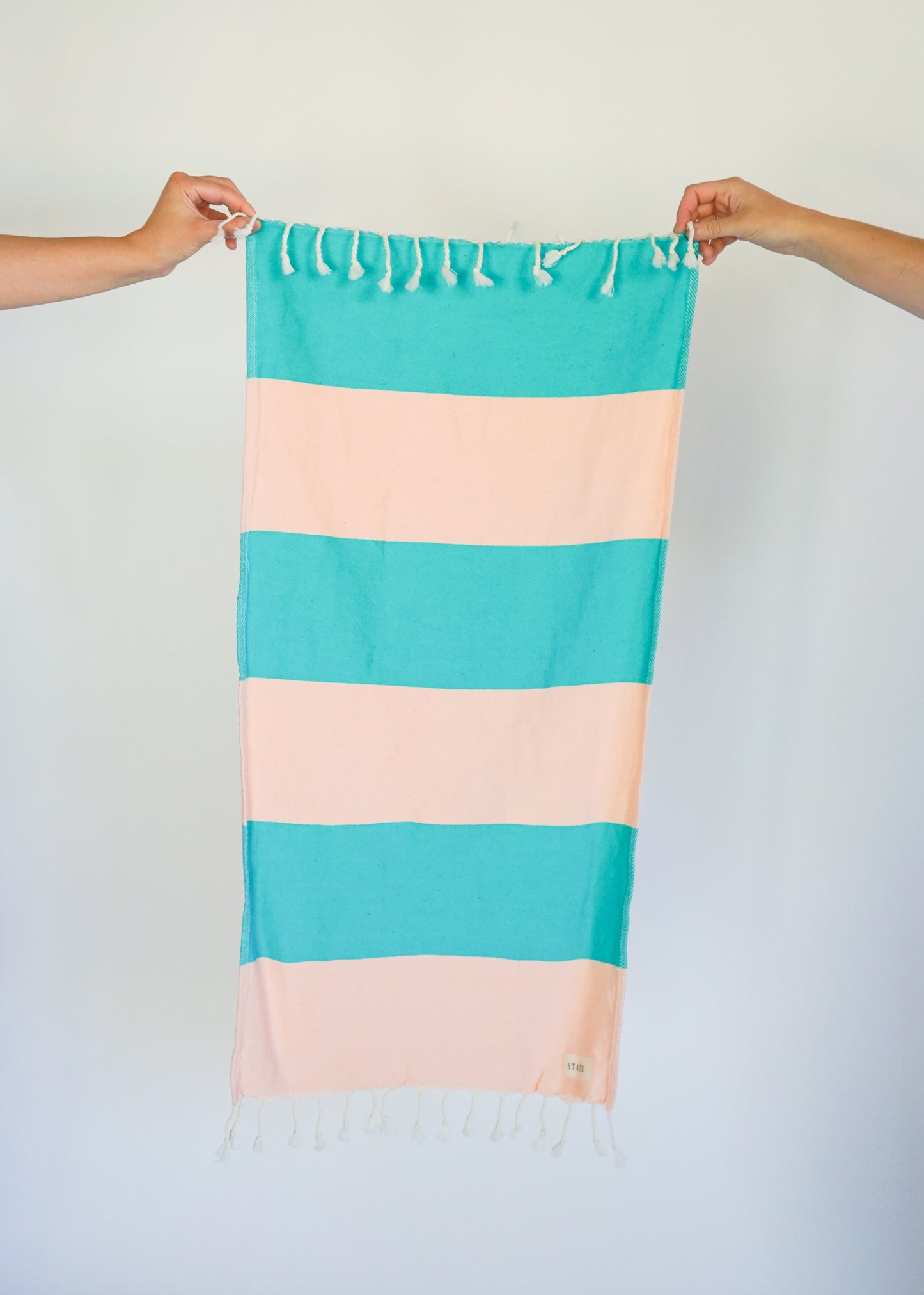 WIDE STRIPE TURKISH TOWEL / MALIBU DINER