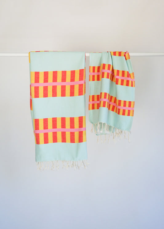 LATTICE TURKISH TOWEL / SUMMER SPRITZ